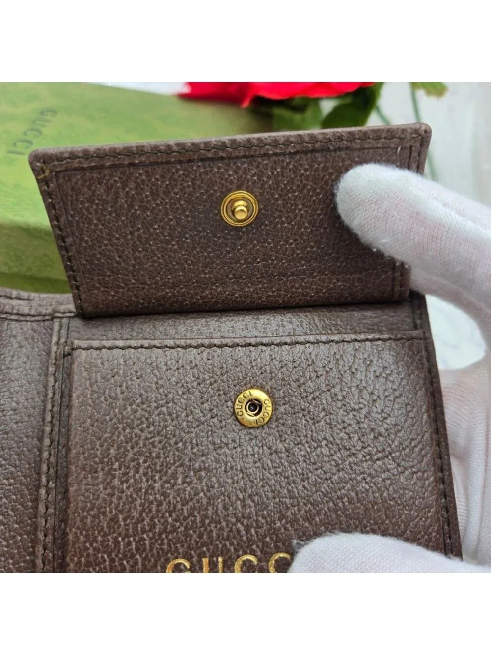 Gucci Bifold Wallet Anniversary Brown